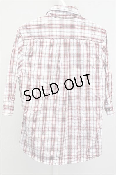 画像2: GOSTAR DE FUGA シャツ.チェック五分袖 /レッド/44 T-21-06-16-008-GO-sh-KN-ZT143 (2)