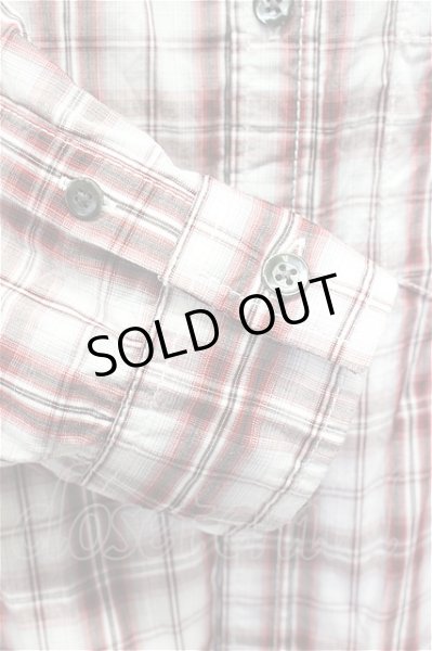 画像4: GOSTAR DE FUGA シャツ.チェック五分袖 /レッド/44 T-21-06-16-008-GO-sh-KN-ZT143 (4)