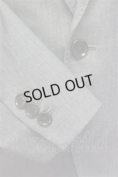 画像4: VANQUISH ジャケット.ピークドラペル ショートテーラード /グレー×ゴールド/S T-21-06-21-001-VA-ja-KN-ZT181 (4)