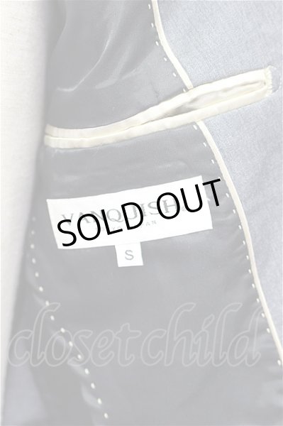 画像5: VANQUISH ジャケット.ピークドラペル ショートテーラード /グレー×ゴールド/S T-21-06-21-001-VA-ja-KN-ZT181 (5)