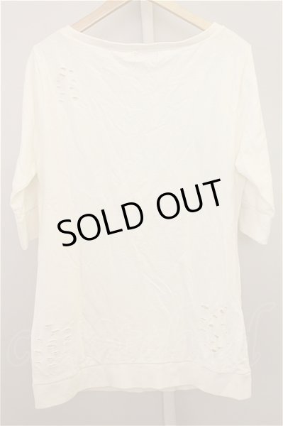 画像2: GLAD NEWS カットソー.スカルPTフロッキー /ホワイト/R T-21-07-06-1005-GL-to-ET-ZT243 (2)