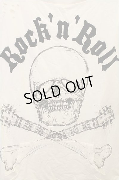 画像5: GLAD NEWS カットソー.スカルPTフロッキー /ホワイト/R T-21-07-06-1005-GL-to-ET-ZT243 (5)