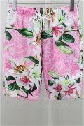 【セール】DOWBL パンツ.ペイズリーフラワープリントショーツ【現在買取対象外】 /ピンク/表記なし T-21-07-07-016-DO-pa-NA-ZT127