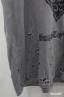 画像2: SMACK ENGINEER Tシャツ.スペードプリントダメージ /チャコール/L O-21-07-08-048-SM-ts-YM-ZT012 (2)