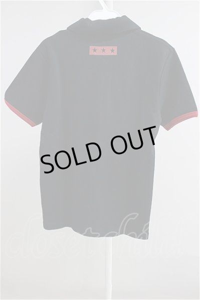 画像2: EIGHT BY シャツ.ワッペンカットポロ【現在買取対象外】 /ブラックｘレッド/2 T-21-07-09-009-EI-to-NA-ZT102 (2)