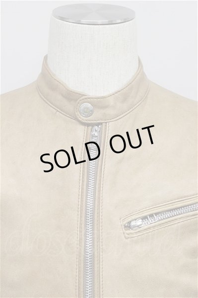 画像5: VANQUISH ジャケット.ラムレザーシングル /ベージュ/S T-21-07-13-008-VA-ja-KN-ZT-M105 (5)