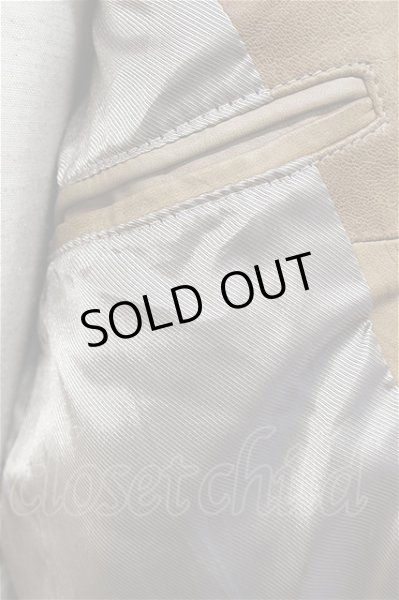 画像8: VANQUISH ジャケット.ラムレザーシングル /ベージュ/S T-21-07-13-008-VA-ja-KN-ZT-M105 (8)