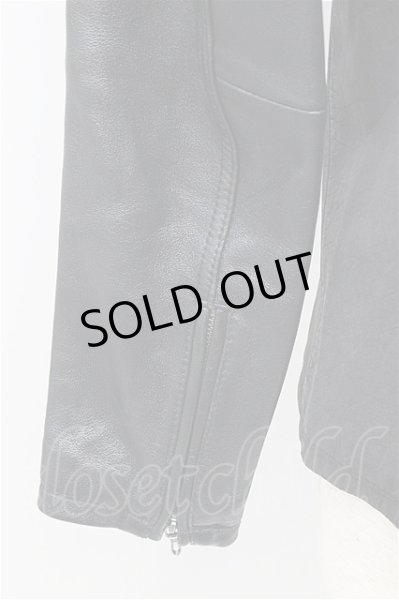 画像4: FUGA ジャケット.Naked バイカラーダブルライダース /ブラック/46 T-21-07-13-010-FU-ja-KN-ZT-M102 (4)