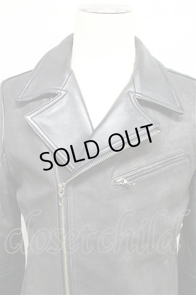 画像5: FUGA ジャケット.Naked バイカラーダブルライダース /ブラック/46 T-21-07-13-010-FU-ja-KN-ZT-M102 (5)