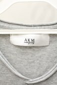 画像2: 【SALE】AKM Tシャツ.Vネック /グレー/S O-21-07-24-021-AK-ts-YM-ZT210 (2)