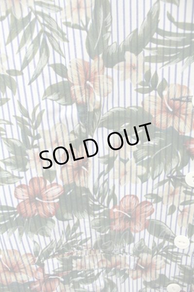 画像2: BLUE TORNADO ベスト.ボタニカルストライプ【現在買取対象外】 /パターンｘネイビー/M O-21-07-25-010-BL-to-YM-ZT114 (2)