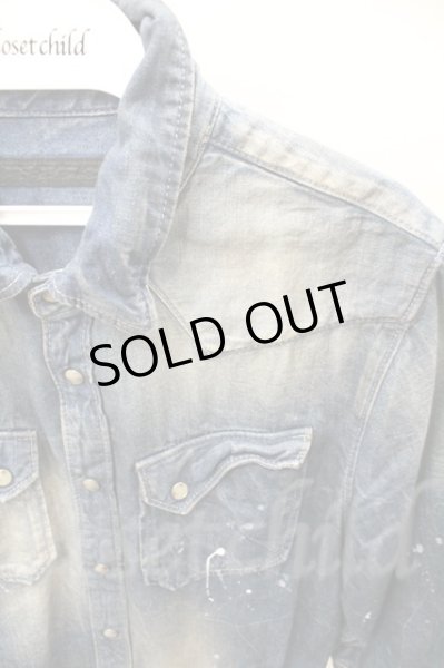 画像2: FUGA シャツ.HERHALEN　六分袖 /ブルー/44 O-21-07-26-002-FU-sh-YM-ZT108 (2)