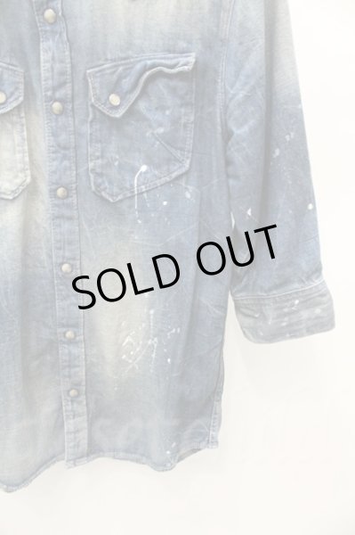 画像3: FUGA シャツ.HERHALEN　六分袖 /ブルー/44 O-21-07-26-002-FU-sh-YM-ZT108 (3)