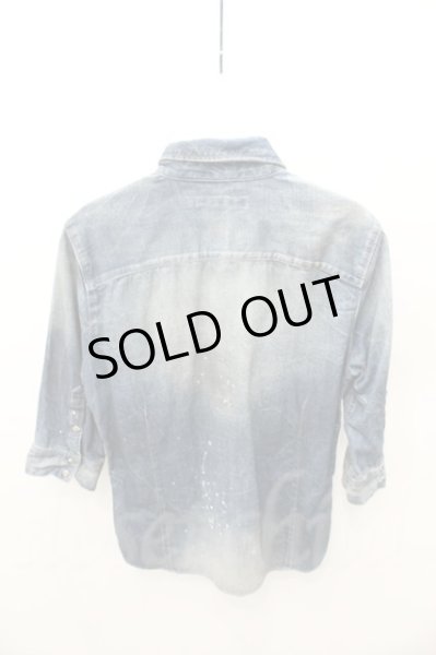 画像4: FUGA シャツ.HERHALEN　六分袖 /ブルー/44 O-21-07-26-002-FU-sh-YM-ZT108 (4)