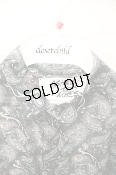 画像2: ASHES TO ASHES シャツ.シルクペイズリー /ブラック/38 O-21-07-31-070-AS-ts-YM-ZT259 (2)