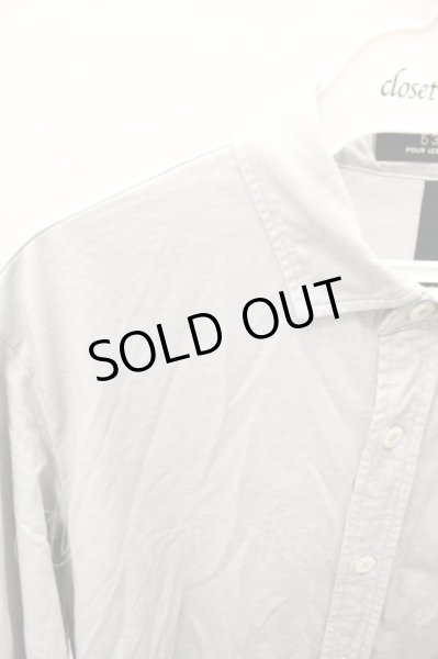 画像2: 5351pour les Hommes シャツ.ストレッチショートカラー /グレー/46 O-21-07-31-019-53-sh-YM-ZT027 (2)