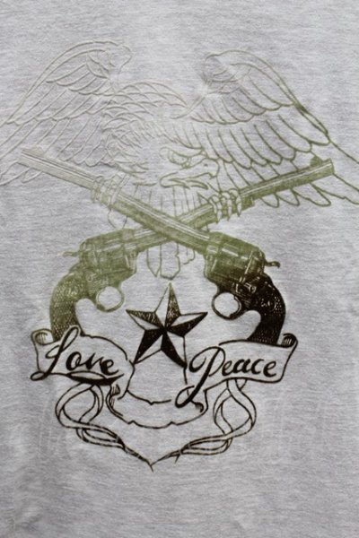 画像5: 【SALE】roar Tシャツ.Ｌove peace プリント /-/2 T-21-08-05-004-ro-ts-KN-ZT153
