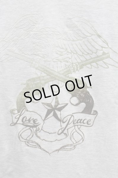 画像5: roar Tシャツ.Ｌove peace プリント /-/2 T-21-08-05-004-ro-ts-KN-ZT153 (5)