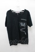 【WINTERセール】PROPA9ANDA Tシャツ.Peace & Chaos /ブラック/M O-21-08-06-004-Wr-ts-YM-ZT062