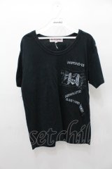 【SALE】PROPA9ANDA Tシャツ.Peace & Chaos /ブラック/M O-21-08-06-004-Wr-ts-YM-ZT062