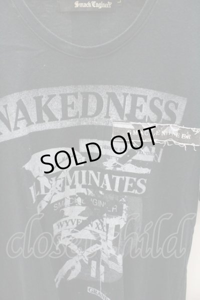 画像2: SMACK ENGINEER Tシャツ.NAKESNESS /ブラック/L O-21-08-06-006-SM-ts-YM-ZT062 (2)