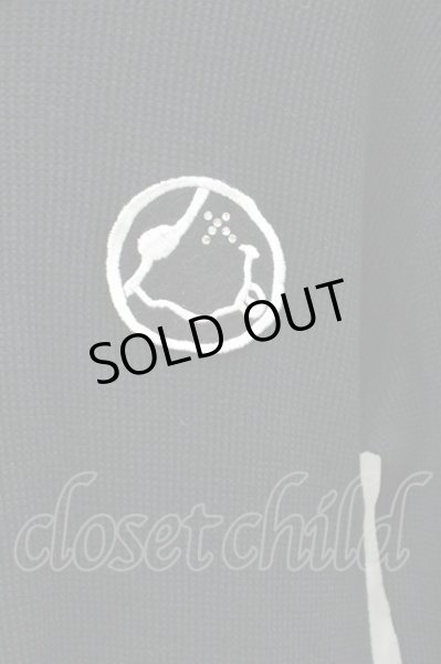 画像2: SMACK ENGINEER カットソー.SMILE刺繍ワッフル /ブラック/L O-21-08-06-014-SM-to-YM-ZT048 (2)