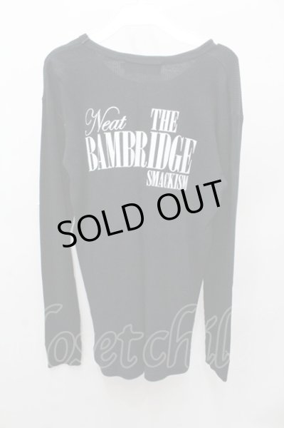 画像3: SMACK ENGINEER カットソー.SMILE刺繍ワッフル /ブラック/L O-21-08-06-014-SM-to-YM-ZT048 (3)