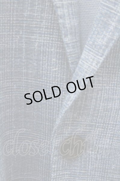 画像2: HIGH STREET ジャケット.ＢＥＬ＆ＣＯチェックプリントジャージ 【現在買取対象外】 /ブルー/S O-21-08-15-002-HI-ja-YM-ZT194 (2)