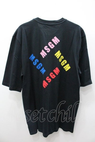 画像3: 【SALE】MSGM Tシャツ.カラーロゴ /ブラック/S O-21-08-17-030-Wr-ts-YM-ZT032