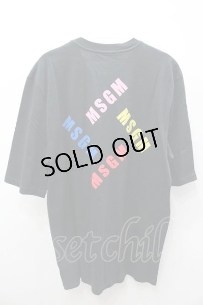 画像3: MSGM Tシャツ.カラーロゴ /ブラック/S O-21-08-17-030-Wr-ts-YM-ZT032 (3)