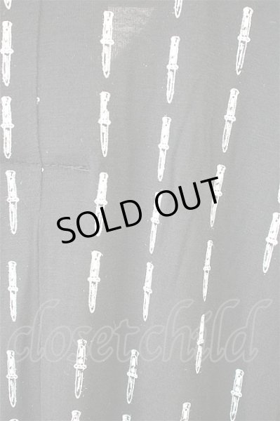 画像3: SWITCHBLADE シャツ.KNIFE PIN STRIPE LONG /ブラック×ホワイト/S T-21-08-20-009-AB-sh-KN-ZT311 (3)