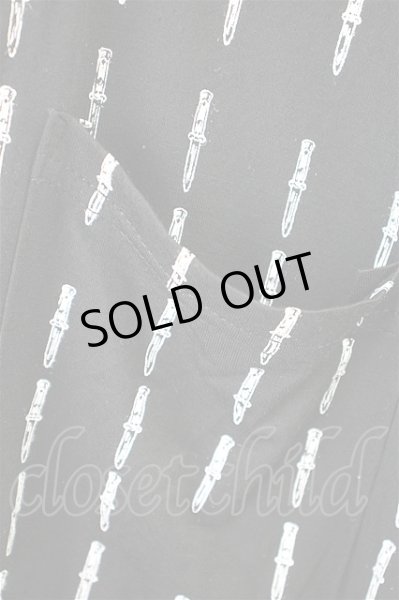 画像6: SWITCHBLADE シャツ.KNIFE PIN STRIPE LONG /ブラック×ホワイト/S T-21-08-20-009-AB-sh-KN-ZT311 (6)