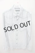 【SALE】GOSTAR DE FUGA シャツ.カットオフデニム /ライトインディゴ/44 O-21-08-22-064-GO-sh-YM-ZT264