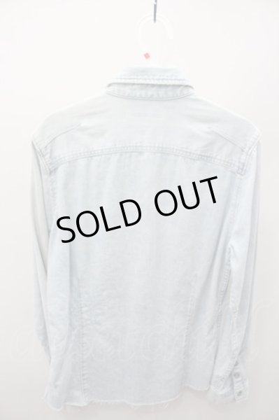 画像4: GOSTAR DE FUGA シャツ.カットオフデニム /ライトインディゴ/44 O-21-08-22-064-GO-sh-YM-ZT264 (4)