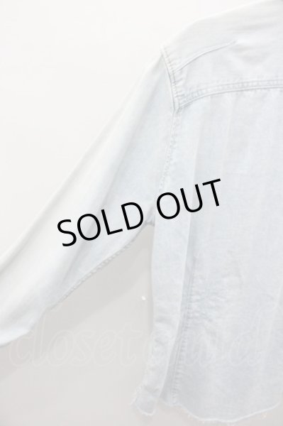 画像5: GOSTAR DE FUGA シャツ.カットオフデニム /ライトインディゴ/44 O-21-08-22-064-GO-sh-YM-ZT264 (5)