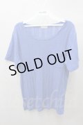 【SALE】nano・universe Tシャツ.ケーブル編み【現在買取対象外】 /ブルー/42 O-21-08-26-038-na-ts-YM-ZT079