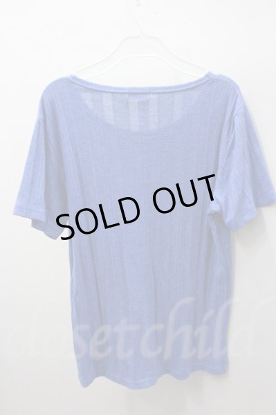 画像3: nano・universe Tシャツ.ケーブル編み【現在買取対象外】 /ブルー/42 O-21-08-26-038-na-ts-YM-ZT079 (3)