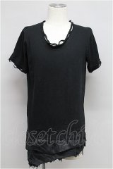 【新品アウトレット】韓国ブランド 24k 　Tシャツ /ブラック/表記なし 21-09-04-012l-1-ts-KO-m-NA-ZT-M099
