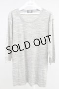 【SALE】ILL'S Tシャツ.クルーネック七分袖 /グレー/XL T-21-09-09-017-IL-to-KN-ZT107
