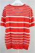 画像2: DOWBL Tシャツ.ボーダーVネックニット【現在買取対象外】 /レッド/44 T-21-09-10-006-DO-ts-ET-ZT167 (2)