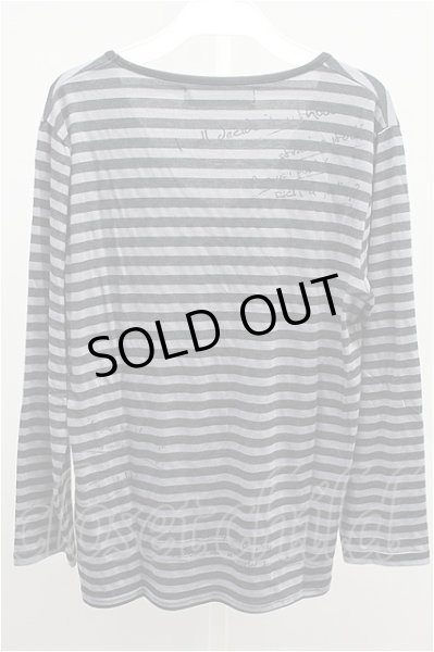 画像2: OF THE NEIGE STYLE カットソー.ボーダープリント【現在買取対象外】 /グレー/46 T-21-09-10-020-OF-to-NA-ZT165 (2)