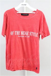 【SALE】OF THE NEIGE STYLE Tシャツ.EAGLE BANG【現在買取対象外】 /レッド/42 T-21-09-17-003-OF-ts-NA-ZT053