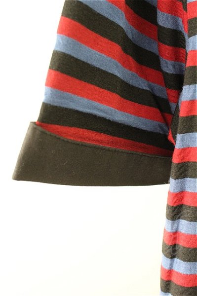 画像6: Deadly Jester シャツ.クレリックボーダーポロ /ネイビーｘレッド/S T-21-09-23-001-De-to-NA-ZT152 (6)