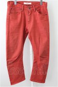 【WINTERセール】VADEL パンツ.stretch drill bandy cropped /レッド/44 T-21-09-23-015-VA-pa-ET-ZT151