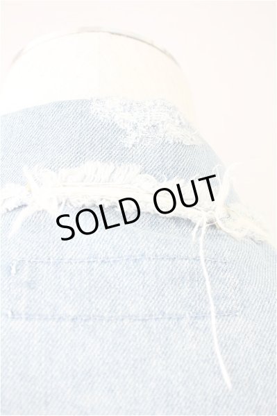 画像3: LEGENDA ジャケット.FlowerEmbroideryヴィンテージクラッシュデニム /インディゴ/M T-21-09-24-001-LE-ja-KN-ZT267 (3)