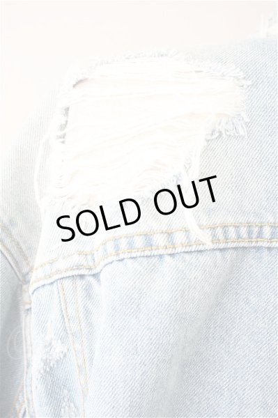 画像4: LEGENDA ジャケット.FlowerEmbroideryヴィンテージクラッシュデニム /インディゴ/M T-21-09-24-001-LE-ja-KN-ZT267 (4)