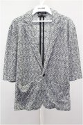 【WINTERセール】MENSその他 ジャケット /黒x白/ T-21-09-30-034-ME-to-NA-ZT042