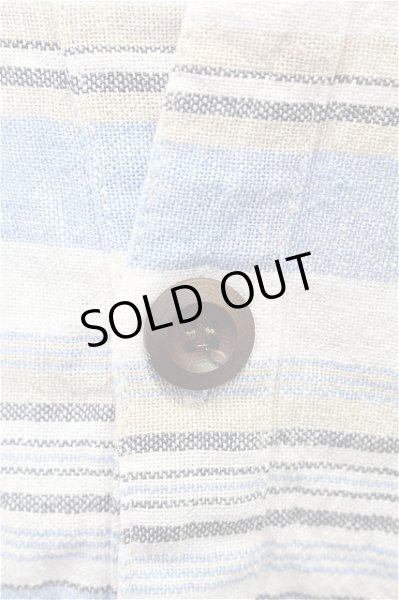 画像4: buzz spunky カーディガン.ボーダーリネン7S【現在買取対象外】 /サックス/M T-21-09-30-001-bu-to-NA-ZT063 (4)