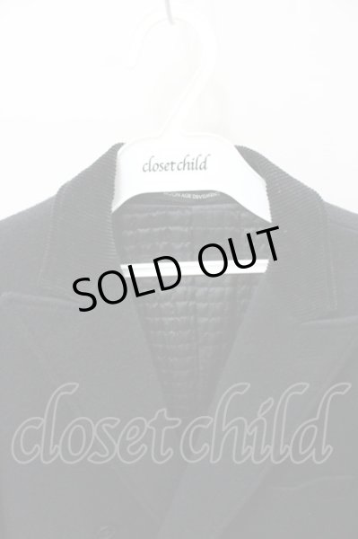 画像2: Moonage Devilment(清春) コート.ダブルボタンメルトンチェスター /ブラック/44 O-21-10-06-048-Mo-ou-YM-ZT-M116 (2)