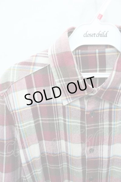 画像2: NO ID. シャツ.チェックネル /レッド/1 O-21-10-06-059-NO-sh-YM-ZT257 (2)